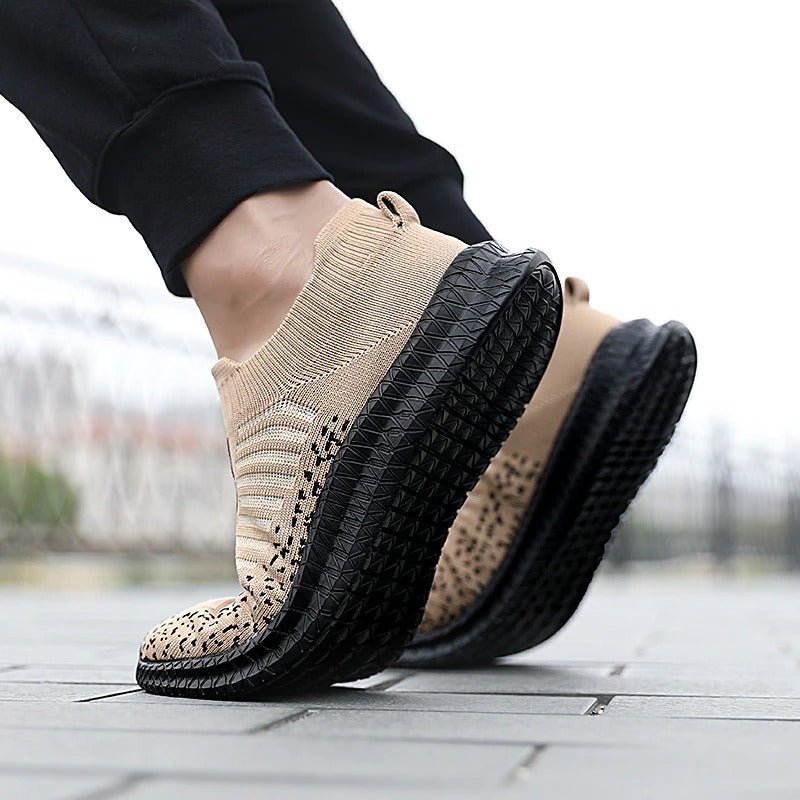 Breathable Slip-on Sneakers for MenMEN SHOES-40-Beige-38Omega Walk