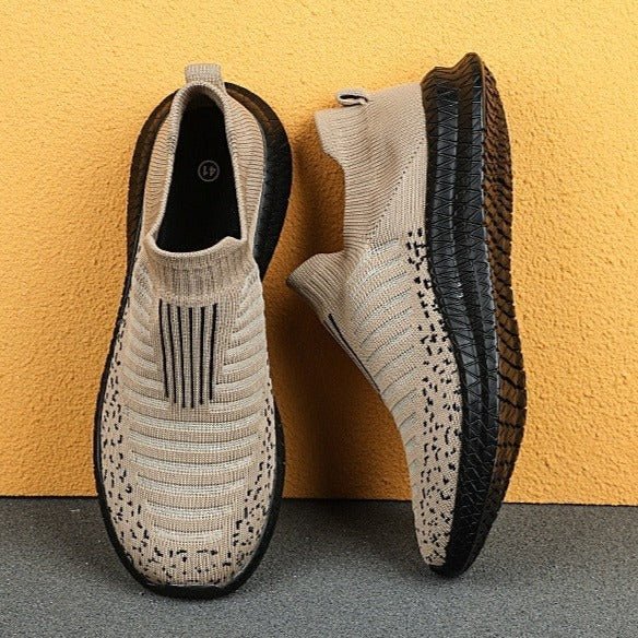 Breathable Slip-on Sneakers for MenMEN SHOES-40-Beige-38Omega Walk
