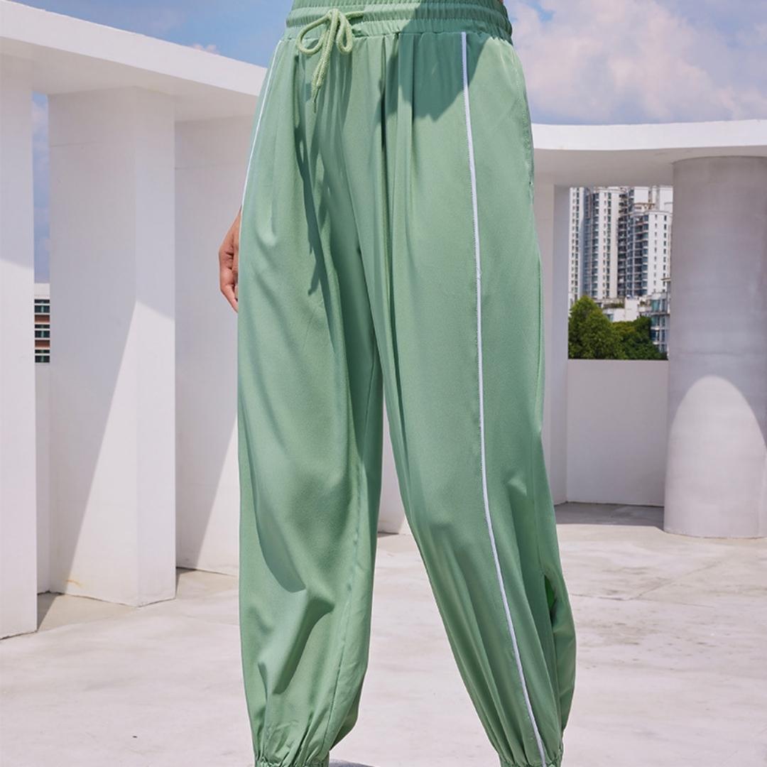 Casual Loose Fitting Yoga PantsYG-LSM007-Green-SOmega Walk