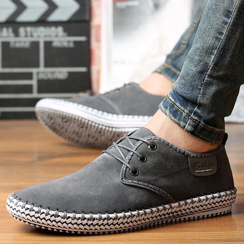 Comfortable lace up sneakers for menMEN SHOES-26-Black-38Omega Walk