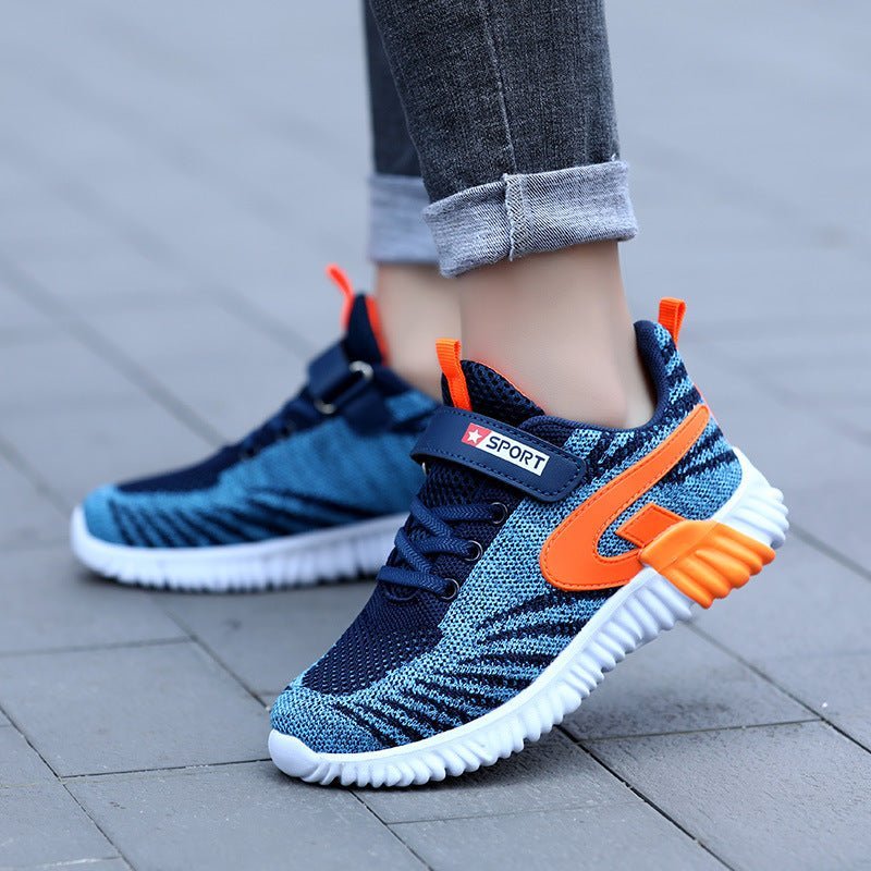 Dynamo - Fly Knit Kids' SneakersKid Shoes 28 Green29Omega Walk
