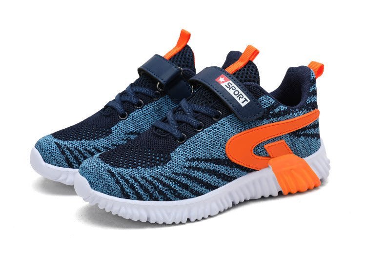 Dynamo - Fly Knit Kids' SneakersKid Shoes 28 Orange29Omega Walk