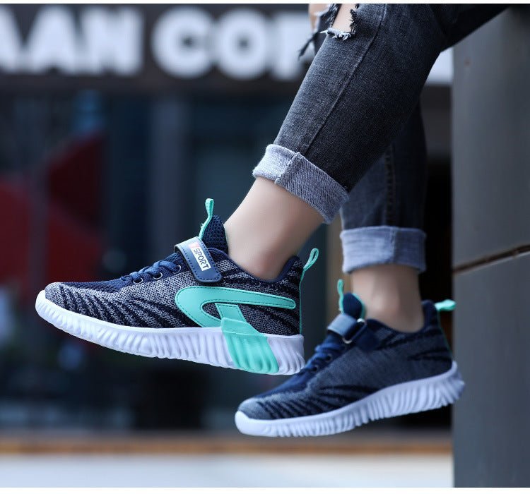 Dynamo - Fly Knit Kids' SneakersKid Shoes 28 Green29Omega Walk