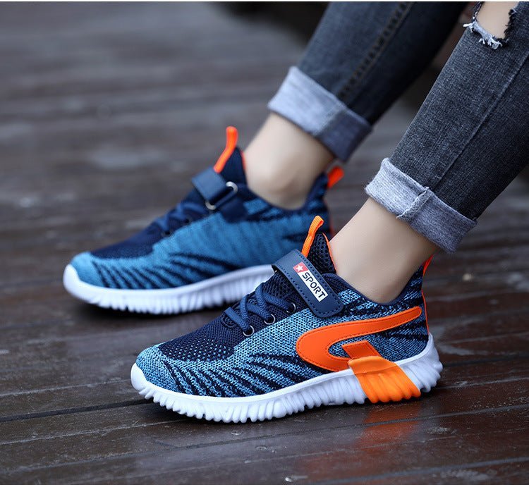 Dynamo - Fly Knit Kids' SneakersKid Shoes 28 Green29Omega Walk