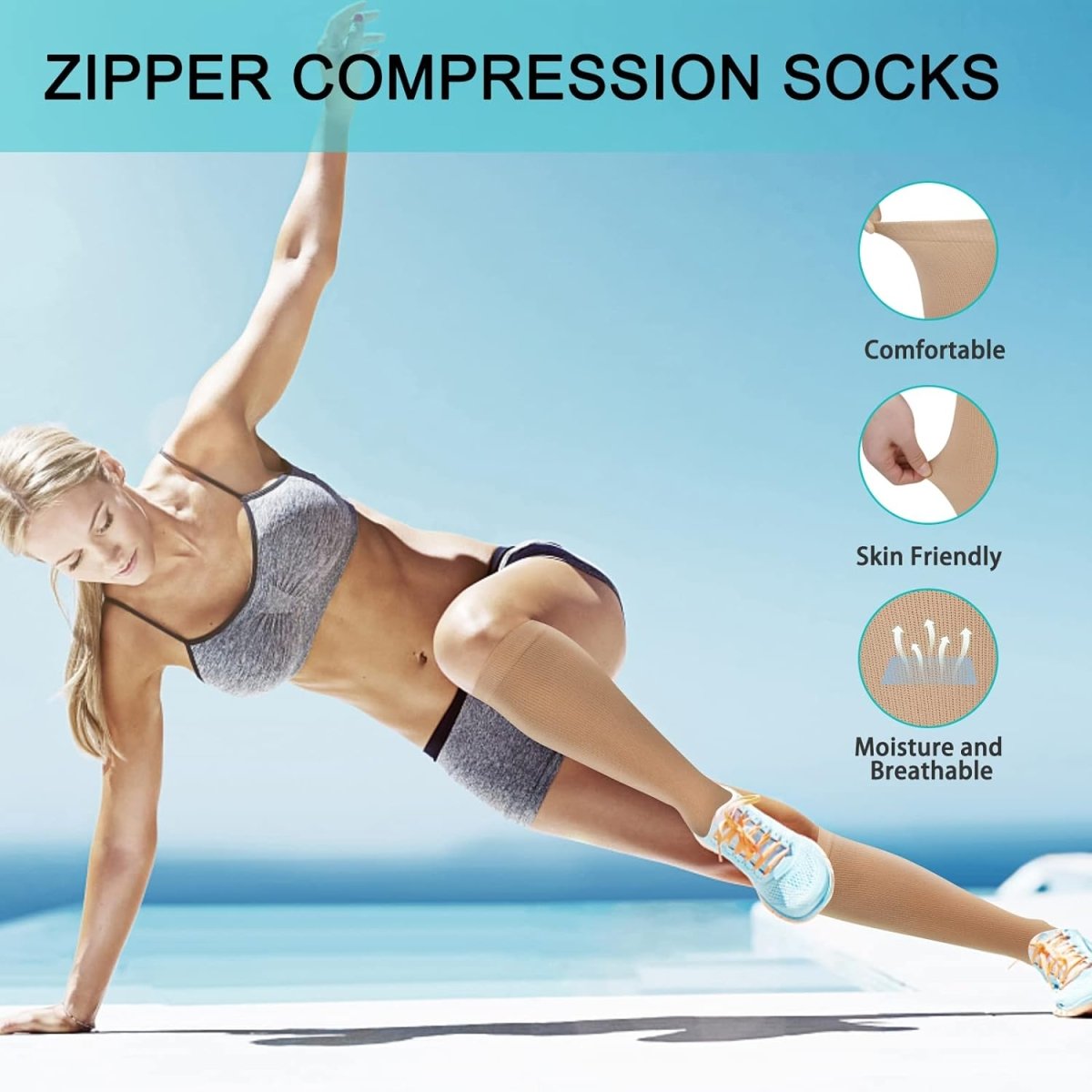 Flex ZipZip S BeigeOmega Walk