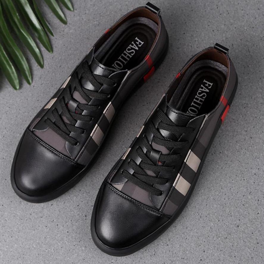 Low top leather sneakers for menMEN SHOES-18-White-37Omega Walk