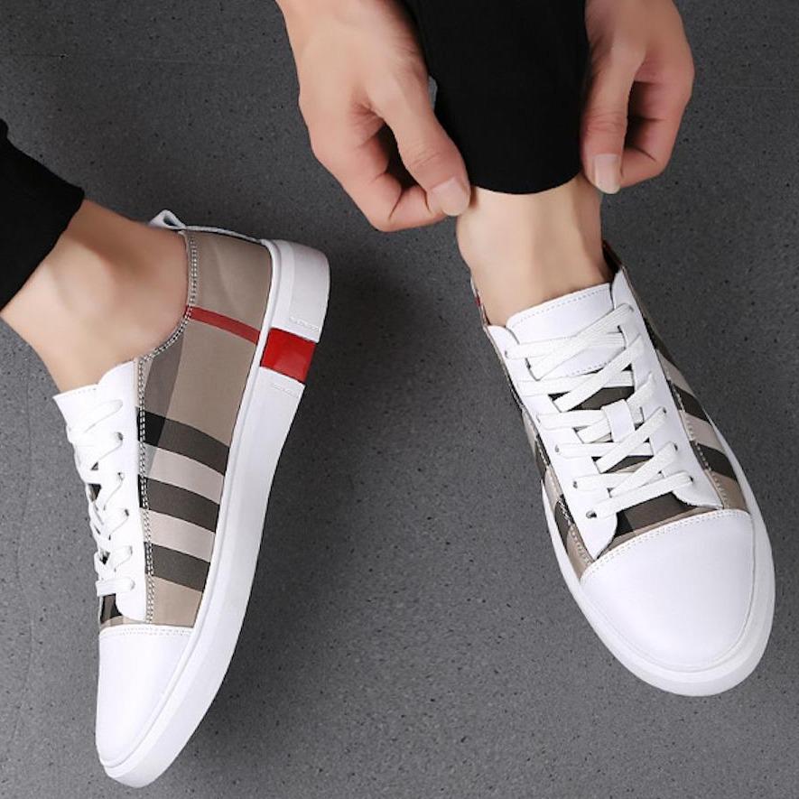 Low top leather sneakers for menMEN SHOES-18-White-37Omega Walk