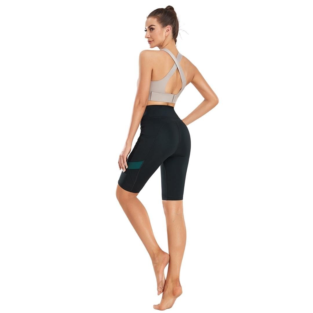 Max Comfort Capri Leggings with PocketsXY-A5-Black-SOmega Walk