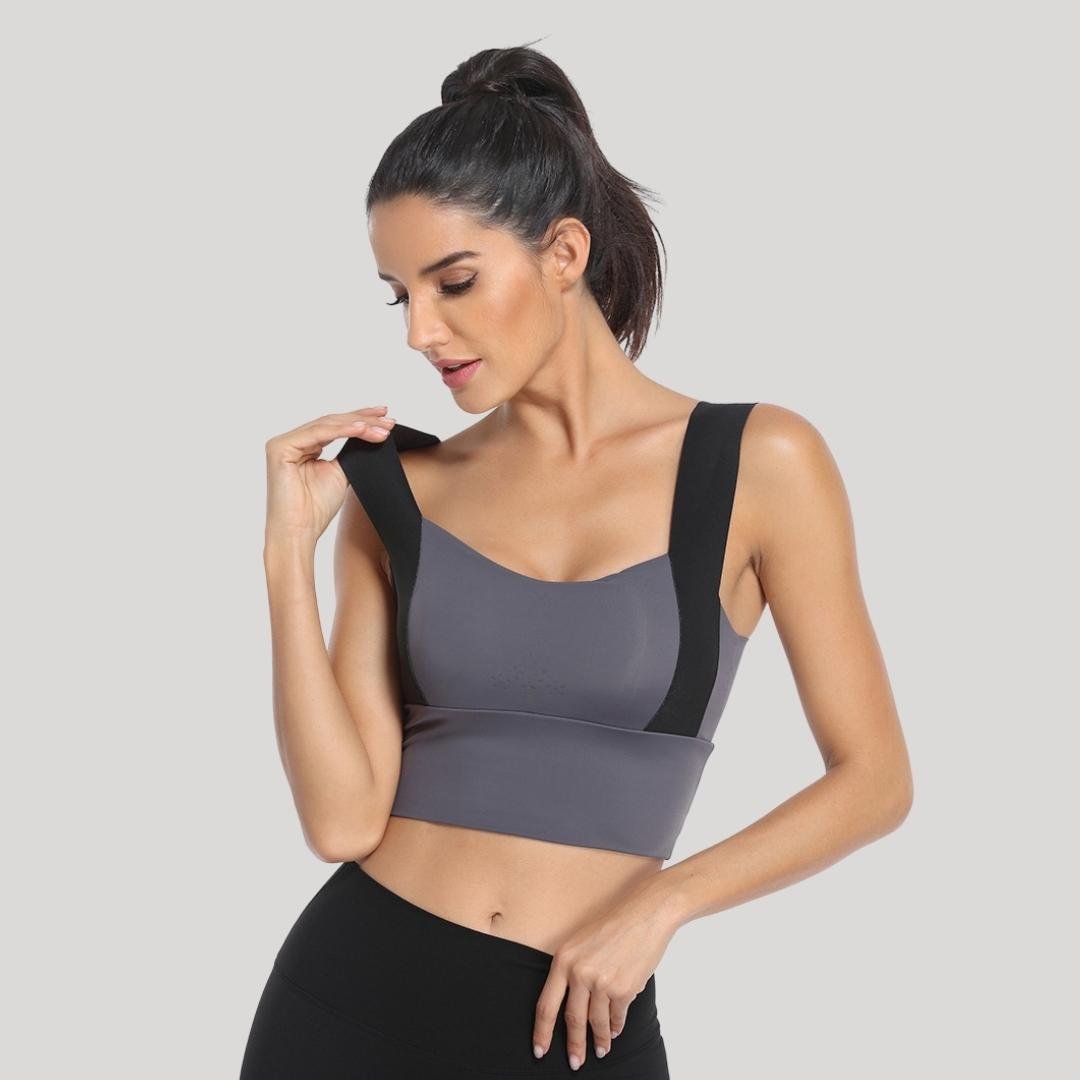 Prime Comfort Sports Bra for WomenXY-M5-Gray-SOmega Walk
