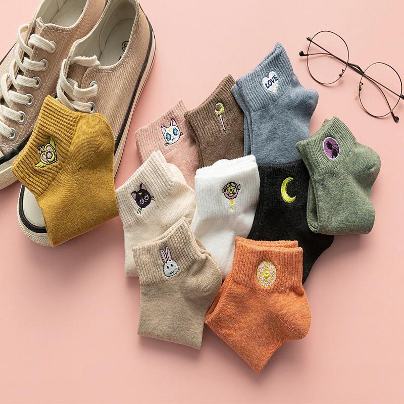 Quirky Cotton Ankle Socks - Pair of 5socks-2Omega Walk