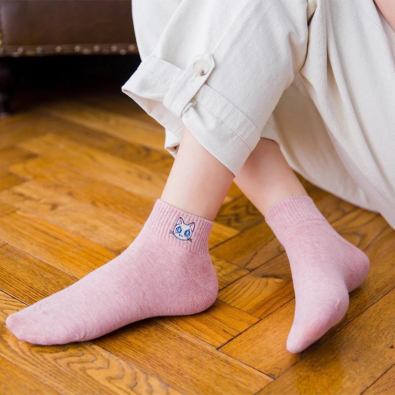 Quirky Cotton Ankle Socks - Pair of 5socks-2Omega Walk