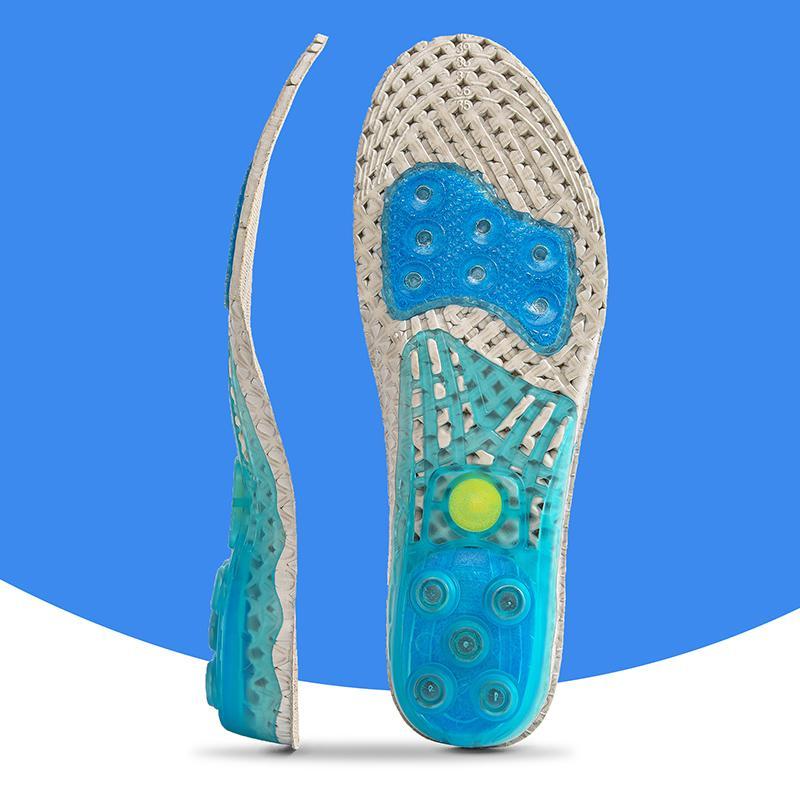Silica Gel, High-Impact Spring Cushioning Shock Absorption InsolesXD-414-SMALLOmega Walk