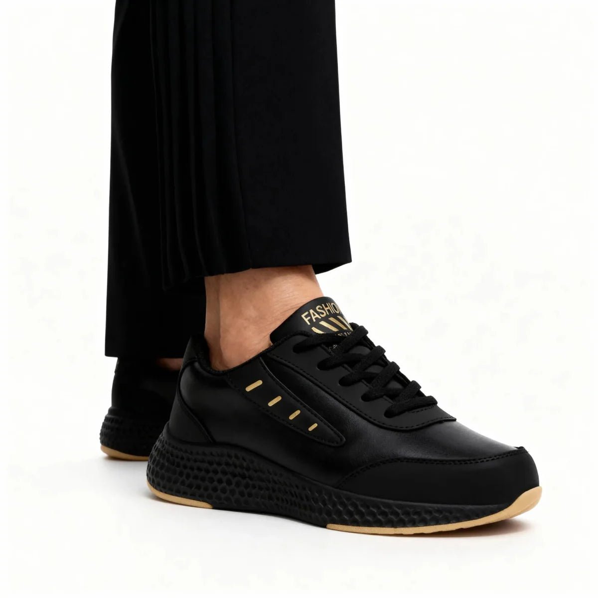 Soft StrideM268-Black-Gold-35Omega Walk