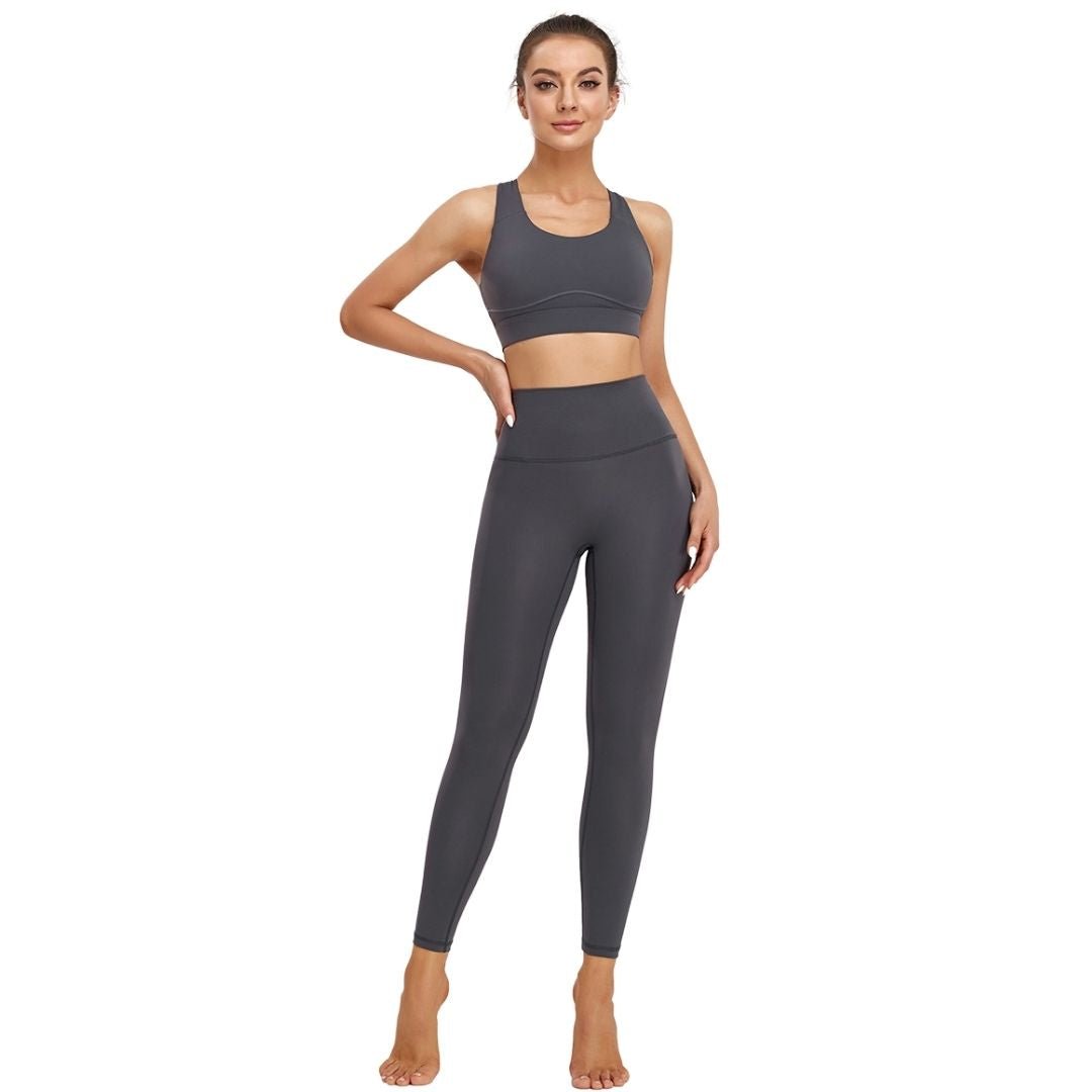 THRIVE- Women's Activewear 2 Piece SetXY-Z2TZ-Ship Gray-SOmega Walk