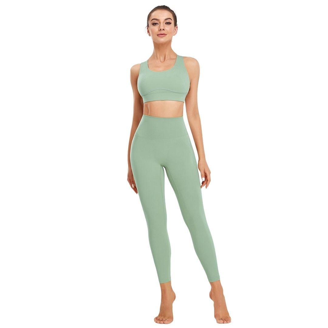 THRIVE- Women's Activewear 2 Piece SetXY-Z2TZ-Pastel Green-SOmega Walk