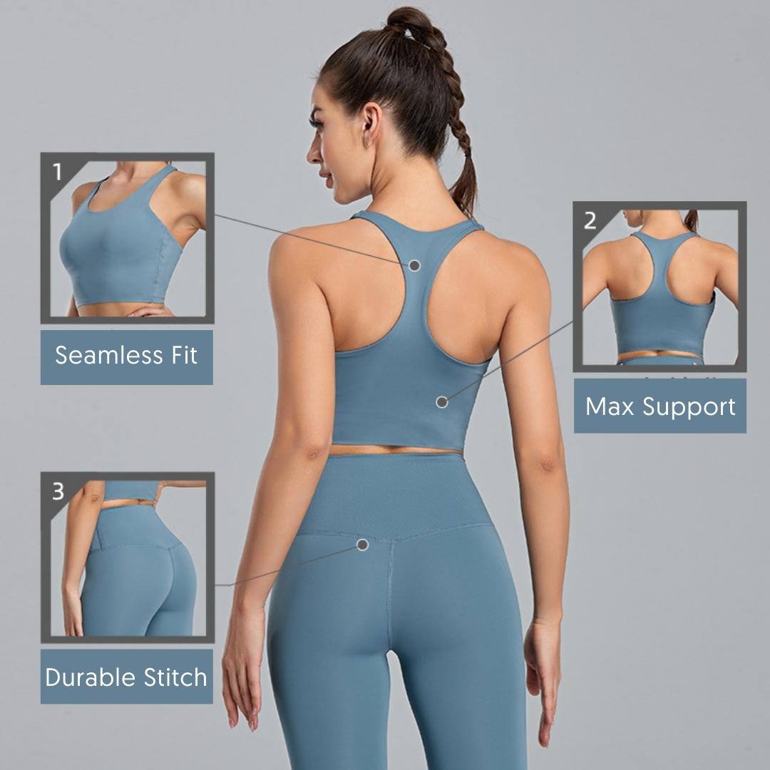 Trendy Women's Workout Clothing SetXY-Z1TZ-Black-SOmega Walk