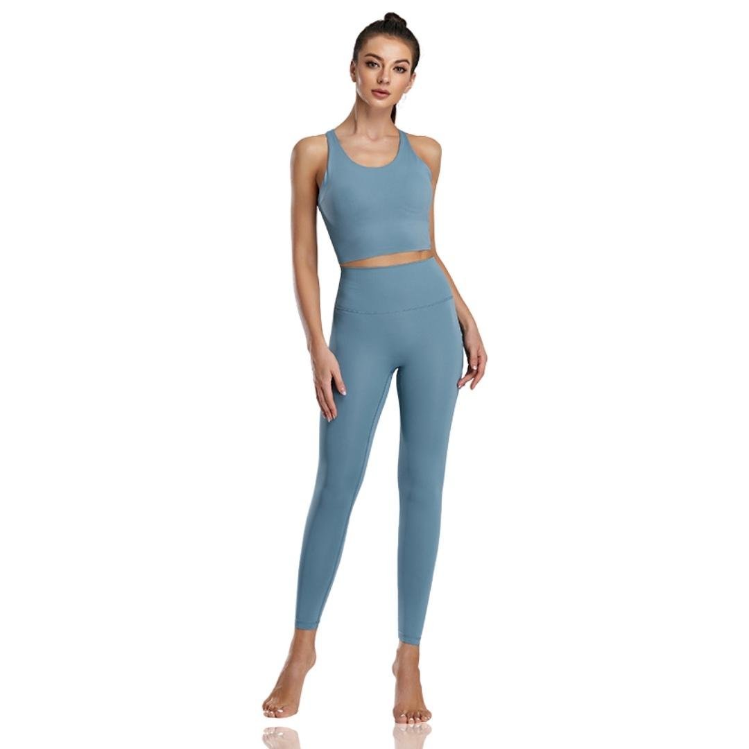 Trendy Women's Workout Clothing SetXY-Z1TZ-Blue-SOmega Walk