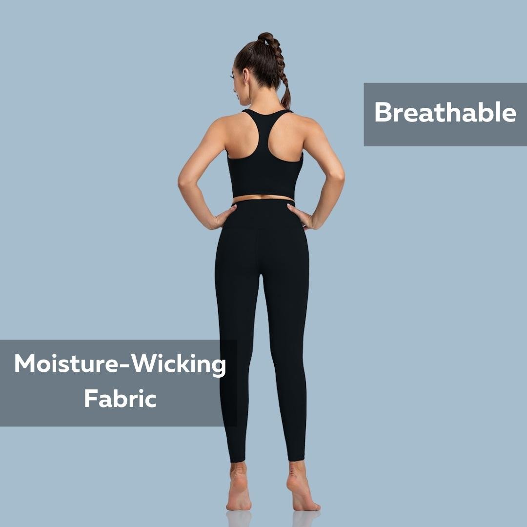 Trendy Women's Workout Clothing SetXY-Z1TZ-Black-SOmega Walk