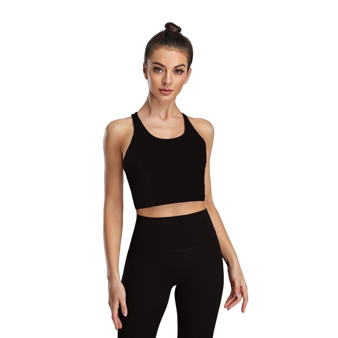 Trendy Women's Workout Clothing SetXY-Z1TZ-Black-SOmega Walk