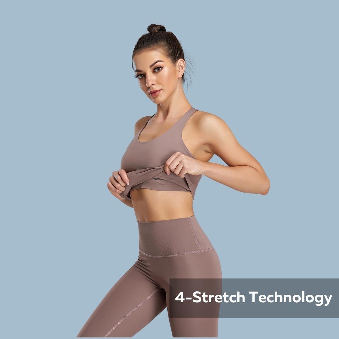 Trendy Women's Workout Clothing SetXY-Z1TZ-Black-SOmega Walk