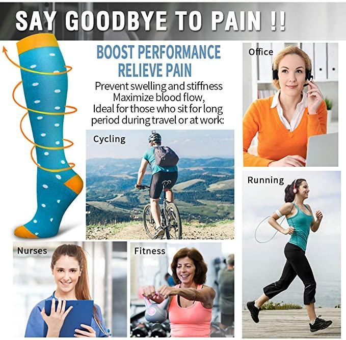 Unisex Compression Socks (5 Pairs) -15-20 mmHgsocks-5-smallOmega Walk