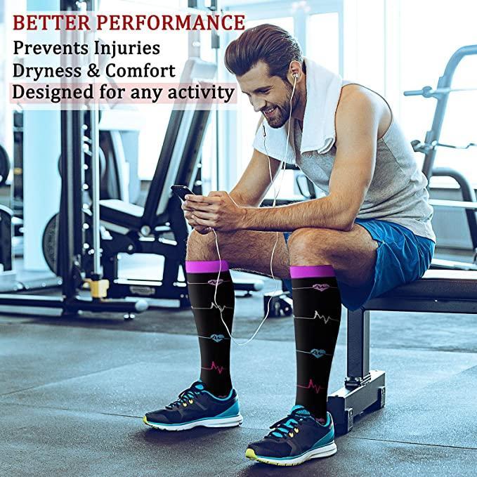 Unisex Compression Socks (5 Pairs) -15-20 mmHgsocks-5-smallOmega Walk