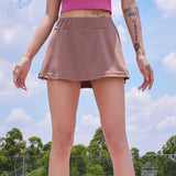 Anti Glare Tennis SkirtYG-LSM004-Brown-SOmega Walk