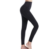 Bunny Soft Breathable Leggings with PocketsXY-S5-Black-SOmega Walk