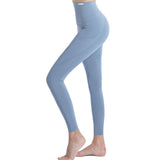 Bunny Soft Breathable Leggings with PocketsXY-S5-Light Blue-SOmega Walk