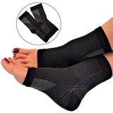 Compression Foot Sleeves - Open Toe Socks for Plantar Fasciitis and Arch PainAngel S blackOmega Walk