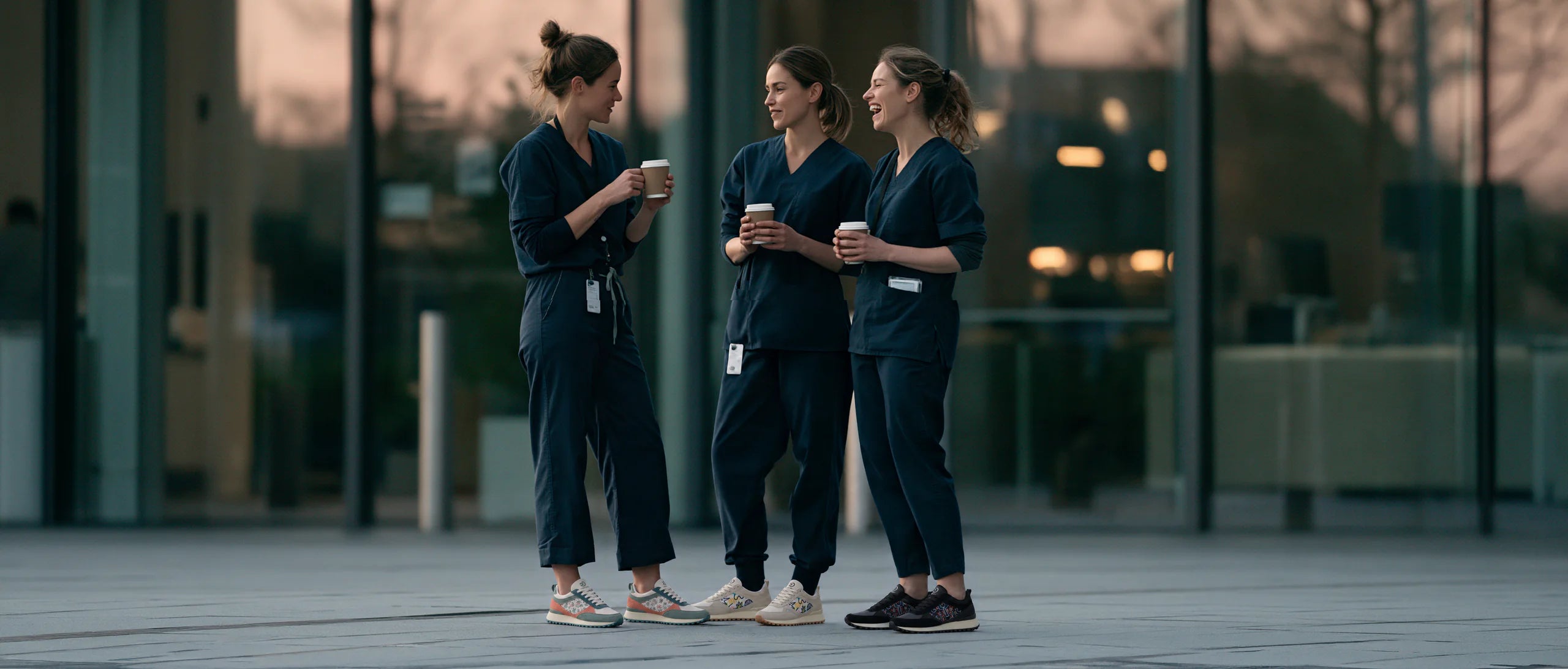 Coffee before handoff.